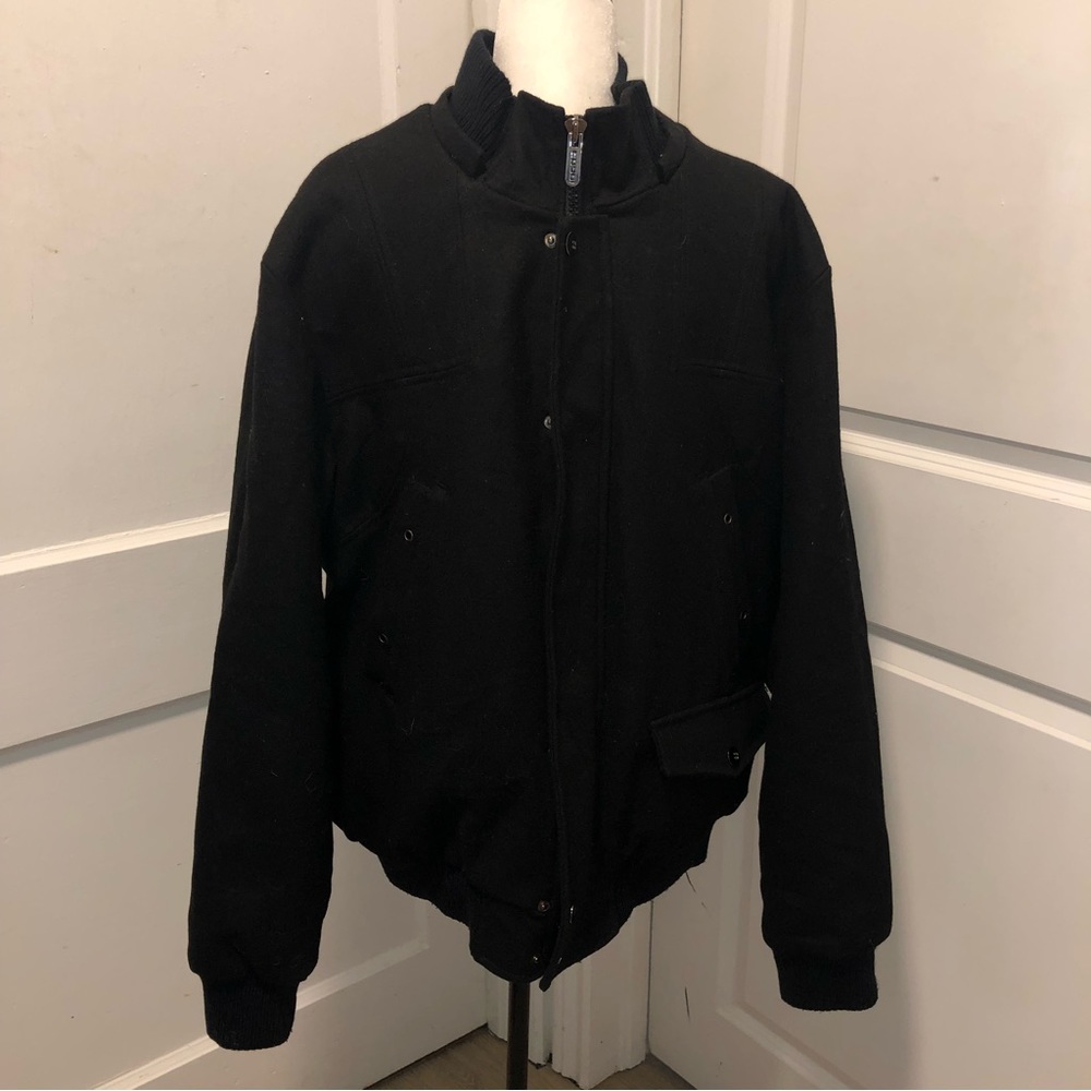 Coogi mens winter wool mix bomber style coat size xl